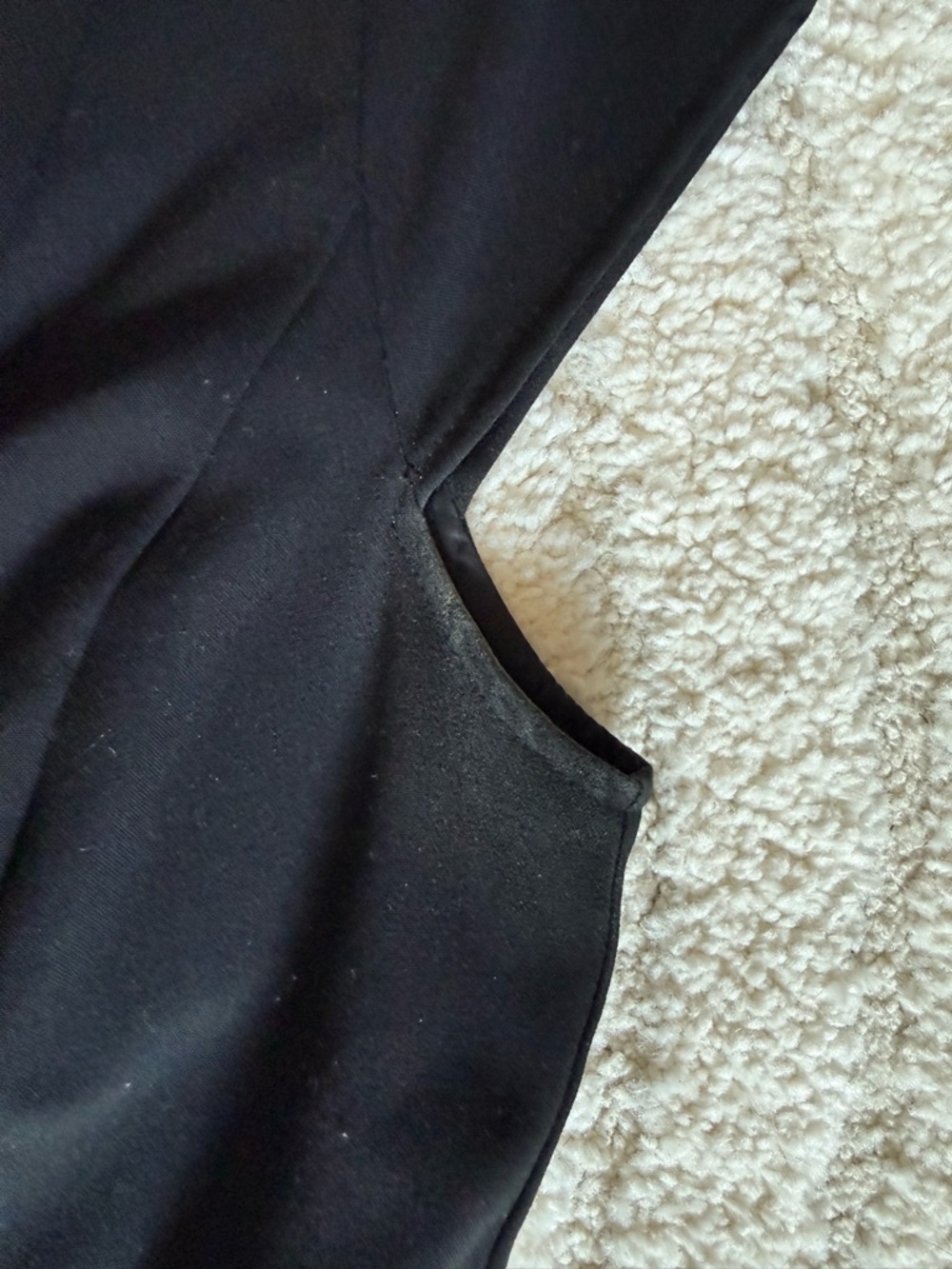 Calvin Klein Black Cap-Sleeve Belted Sheath Dress - Picture 3 of 6